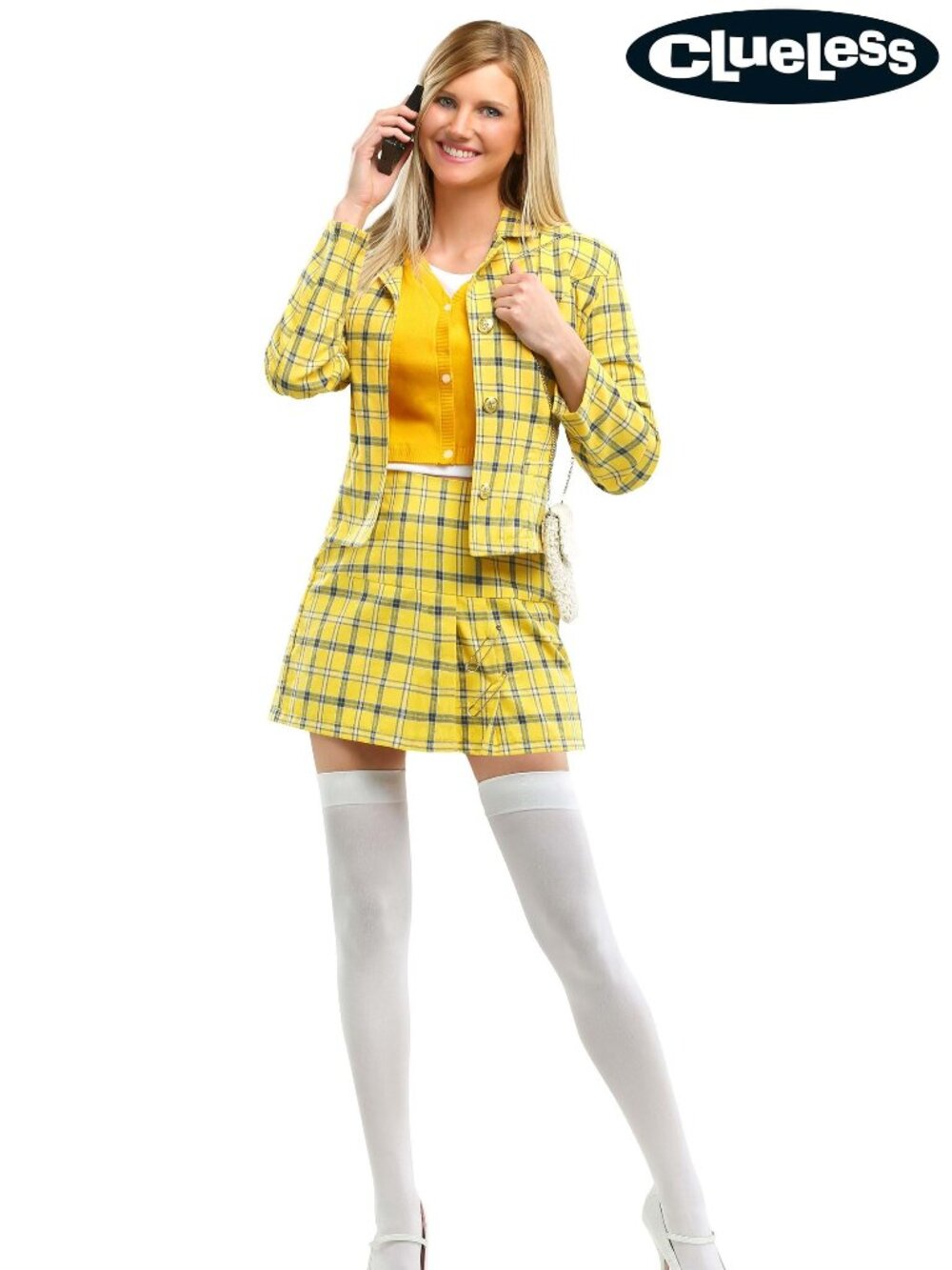 AUTHENTIC CLUELESS LICENSED CHER HOROWITZ 2PC COSTUME DRESS SIZE SMALL